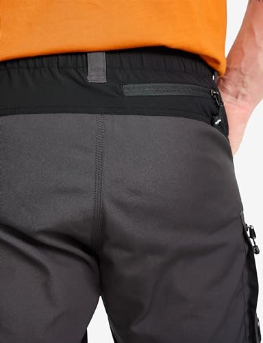 RevolutionRace Men's RVRC GP Shorts, Durable and Water Repellent Hiking Shorts for All Outdoor Activities, Jet Black, XXL