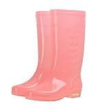 Women's Tall Clear Rain Boots Fashion Anti Slip Waterproof Durable Water Shoes For Adult Garden And Festival