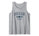 Photo Gallery coeur d alene idaho id vintage sport design navy stampa canotta Photo Gallery coeur d alene idaho id vintage sport design navy stampa canotta