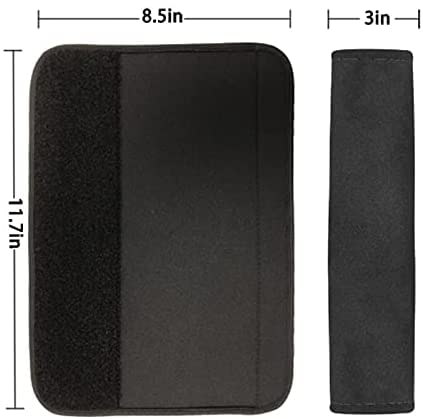 2 Pezzi Imbottiture per Cinture di Sicurezza per Auto Protezioni per Cinture di Sicurezza Cintura di Sicurezza Soft Comfort Copri Tracolle Imbottiture per Imbracatura Proteggono Collo e Spalle (Caiy