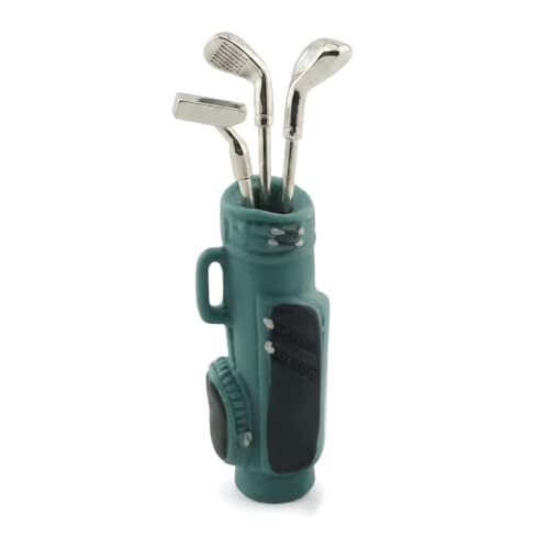 1:12 Miniature Golf Club Set with Bag, 3 Pieces
