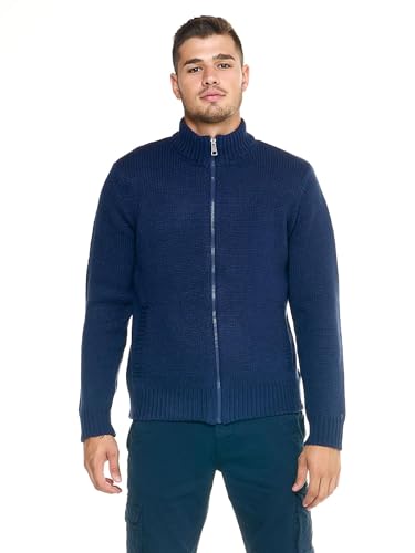 Col montant Leone Shades pour homme : pull léger ajusté mode masculine automne