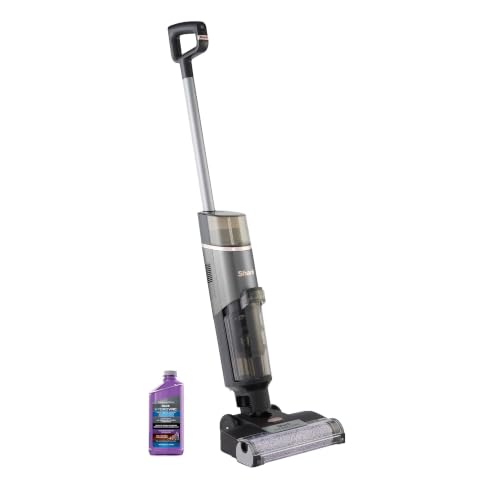 Shark HydroVac Akku-Nass-Trockensauger, kabelloser Staubsauger und Hartbodenreiniger mit Wischfunktion und Ladestation, bis 88,5 m², selbstreinigender Wischsauger, mit 1,5l Reinigungsmittel, WD210EUCP