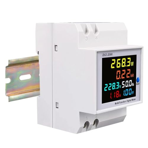 Compteur d'électricité rail DIN D52-2066 triphasé voltmètre ampèremètre rail din