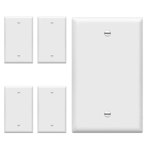 ENERLITES Blank Wall Plate Cover (5 Pack)