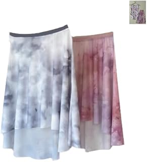 [プロダンス] ProDance ブラック ピンク マーブル 大人・レディース用 バレエ セミロング スカート バレエ PSL014MA