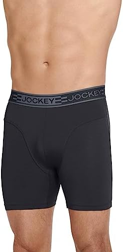 Jockey Men's Underwear Sport Cooling Mesh Performance 6" Boxer Brief