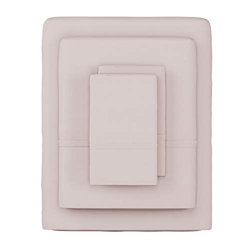 Lavish Home Brushed Microfiber Sheet Set- 3 Piece Bed Linens-Fitted & Flat Sheets, Plus A Pillowcase-Wrinkle, Stain & Fade Resistant (Twin, Beige)