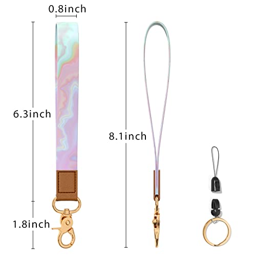 Image of Wrist Lanyard Key Chain, Wristlet Strap Keychain Holder for Women Men Car Keys Wallet Card Phone