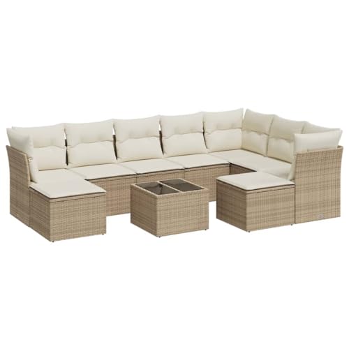 Questo set di divani da giardino è il complemento perfetto per il giardino, la terrazza o il cortile, in quanto offre uno spazio confortevole e accogliente per chattare con la famiglia e gli amici o semplicemente rilassarsi e godersi la vita all'aria aperta