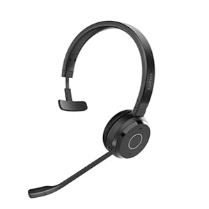 Jabra Evolve 65 TE (Third Edition) Wireless Single-Ear Headphones – Noise-Canceling Mic, 16 hr Battery Life, Dual Connectivity, MS Teams Certified, Supports Other Platforms, Black