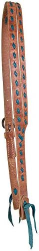 Teskey's Split Ear Buckstitch Headstall (Turquoise)