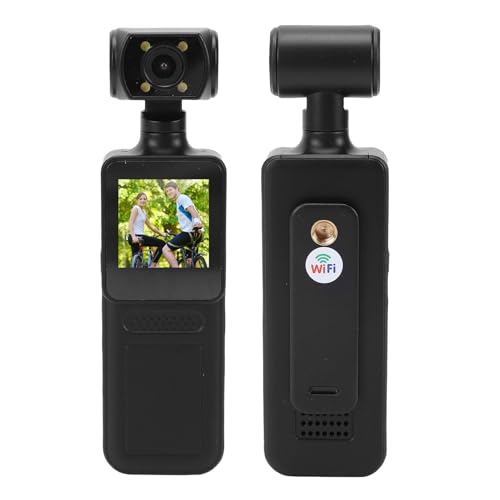 Acogedor 4K �A�N�V�����J�����A1.31 �C���` HD �X�N���[���A��u���h�~�A�h���A180 �x��]�����Y�A1/4 �C���`�l�W���AWi-Fi ���L�A�X�|�[�c�J�����A�o�b�N�N�����v�t���A�T�C�N�����O�A���s�p