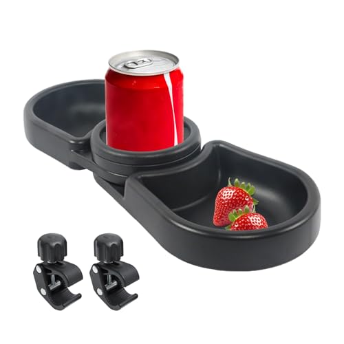 Tktouci Bandeja para Cochecito | Accesorio Portavasos para Silla De Paseo - Accesorio De Alimentación Infantil para Paseo Parque Jardín Lectura Y Comidas