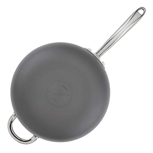 Rachael Ray Professional Hard Anodized Nonstick Sauce Pan/Saucepan/Saucier with Helper Handle and Lid, 4 Quart - Gray - Image 7