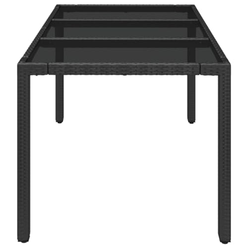 Table de jardin en polyrotin résistant aux intempéries - 5