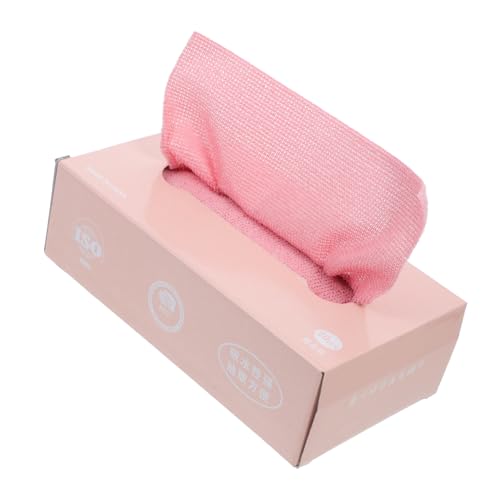 Holibanna 1 Caja paño de Cocina extraíble Ropa de Lavado Tapa Lavar Trapos para la Cocina paños de Cocina para Lavar Platos Trapo de Plato Lavar Trapos de Cocina Fibra extrafina Rosa