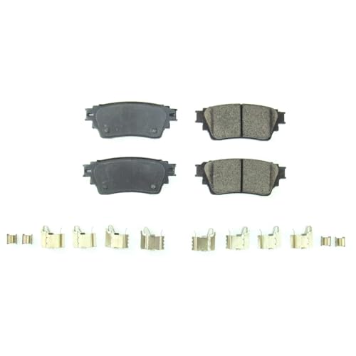 Image of PowerStop Rear Brake Pads for Mitsubishi Eclipse Cross 2018-20 |Eclipse Cross 2022-24 |Outlander 2017-20 |Outlander 2022-24 - Z17 Ceramic Brake Pads with Installation Hardware, 17-2135