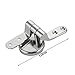 1 Set Zinc Alloy Toilet Seat Lid Hinge Adjustable Replacement Hinges with Screw Fittings Bolts Nuts