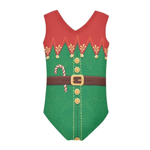 Image of KEIAHUAN Gymnastics Leotards for Girls Sleeveless Bodysuit Dance Leotards Performance Costume