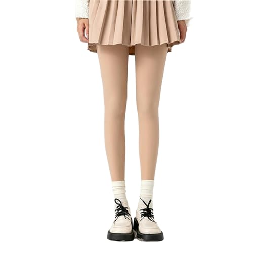 Autumn and Winter Thickened Fleece Leggings, Anti-Hook Integrated Leggings - Natural Skin - Autumn and Winter Fleece