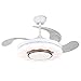 QCLU 42 Pollici Moderna della Luce di soffitto con i Fan Telecomando Retrattile Lame for Soggiorno Camera da Letto Ristorante, con Silenzioso Motore