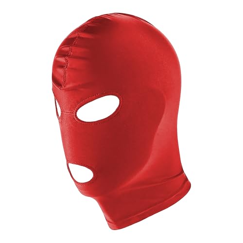 FakeFace BDSM Maske Fetisch Gesichtsmaske Augenmaske Bondage Erotische Sex Maske SM Elastikmasken Sex Stretchstoff Bondage Sklaven Sexspielzeug Maske für Paare Frauen Männer