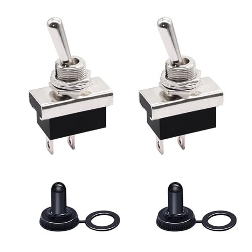 Interrupteur à bascule 12V avec levier métallique robuste Taiss SPST