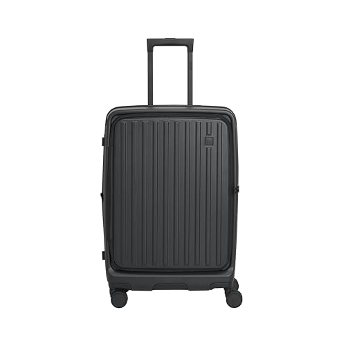 Image of Acer Barcelona Suitcase, 25 inch Check-in, with 360 Degree Spin 8 Wheels, TSA Lock, Top Opening, Expandable, Recycled Polyseter Material, Black