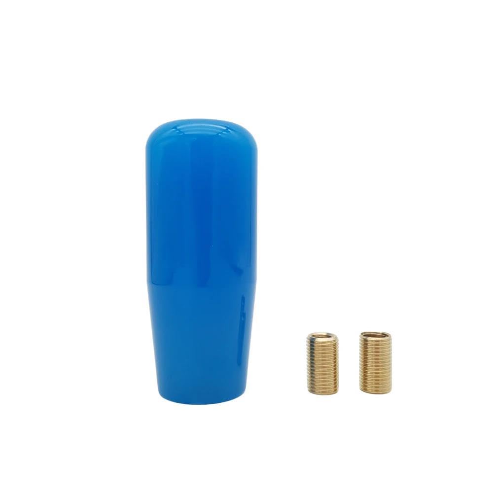 HYASDBWE Marble Style 20/15/10CM Gear Shift Knob Acrylic Shifter Knobs Stick Shift Knobs with 3 Adapter for Manual Car Gear Shifter Parts(Blue,10CM)