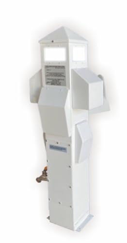 36 Inch Dock Mount RV Power Pedestal with 50 A, 30 A, and 20 A Receptacles