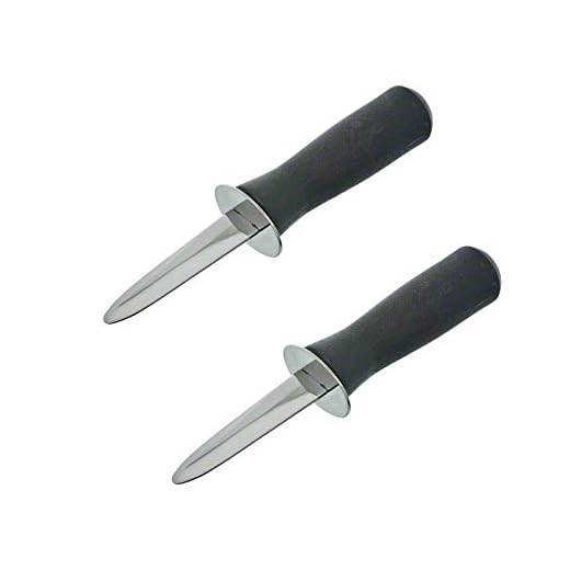 (Pack of 2) - Commercial Grade Oyster Knife, Shucker Knives, Oyster Opener, Clam Knife, Shellfish Knife, Shellfish Opener, Seafood Tool, Stainless Steel