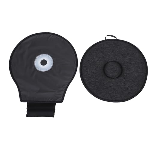 Coussin pivotant 360 en mousse à mémoire de forme noir