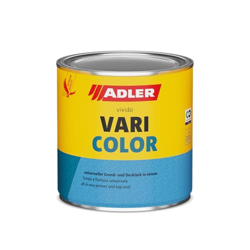 ADLER Varicolor 2in1 Acryl Buntlack für Innen und Außen - 125 ml 1/8 Liter RAL8011 Nussbraun Braun - Wetterfester Lack und Grundierung - matt