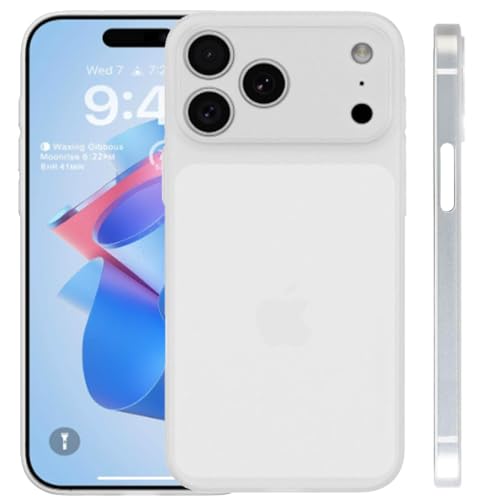 3P SPACE Super Sottile Custodia per iPhone, 0.3mm Ultra Slim Light Matte Cover Semi rigida Posteriore per iPhone, Minamal Design (iPhone 17 Pro Trasparente)