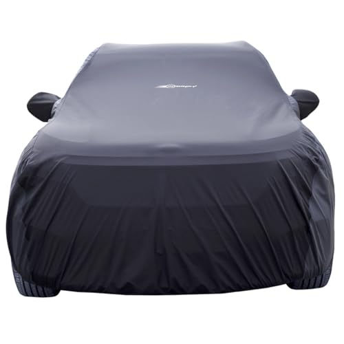 Image of NEODRIFT 'SuperTech' Car Cover for MG M9 (All Weather Protection, 100% Water-Resistant, Tailored Fit, Multi-Layered & Breathable Fabric) (Colour: Black+D.Grey)