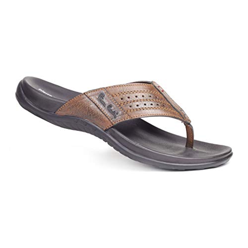 Image of Pierre Cardin mens Pc1015 Tan Flip-Flop