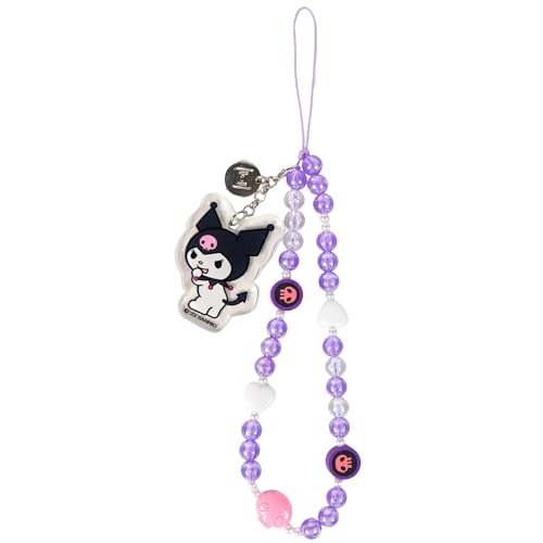 iFace Hello Kitty and Friends Beaded Wristlet Universal Phone Charm Strap - Cute Wrist Chain Lanyard Aesthetic Decor Strap for Cell Phone Camera Keys AirPods Keychains