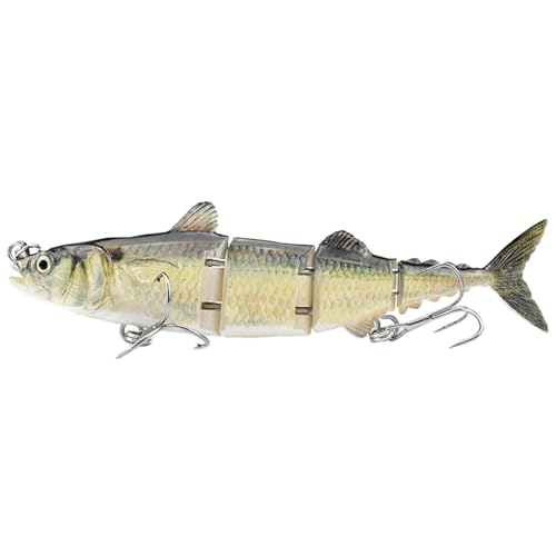 4 セクションマグロルアー人工ハードジョイントバス釣り多関節スイムベイトタックルベイトギアハードジョイントバス水泳人工釣り針