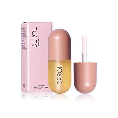 Lip Plumper, Lip Enhancer, Lip Care Serum, Natural Plumping Lip Serum, Reduce Fine Lines, Hydrating Plump Gloss, Increased Elasticity, Fuller Lip Plumping Balm (Ginger Lip Plumper)