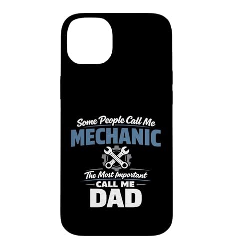 Some People Call Me Mechanic Dad Blue Collar Job Daddy �X�}�z�P�[�X iPhone 14 Plus �p