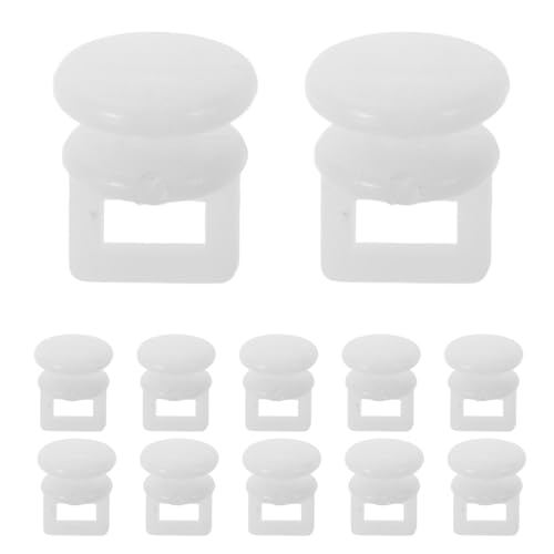 Garneck 200 Piezas Ganchos para Riel de Cortina de Plástico 200 Piezas Rodillos de Cortina para Riel de Techo Polea Enrollable Compatible Furgonetas Autocaravanas y Vehículos Clips