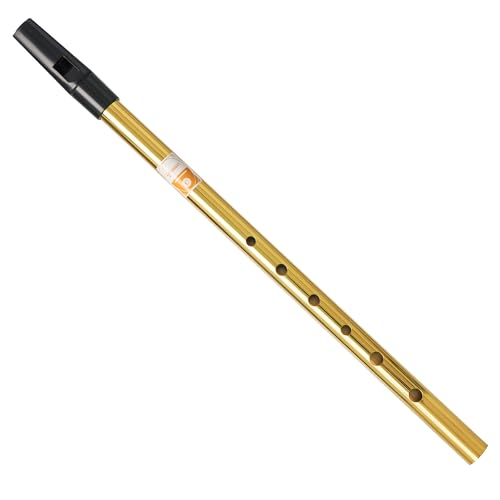 Image of Sondery Irish Tin Whistle Key of C Made from Brass A Bright Brass Wind Type Sound Penny Whistle