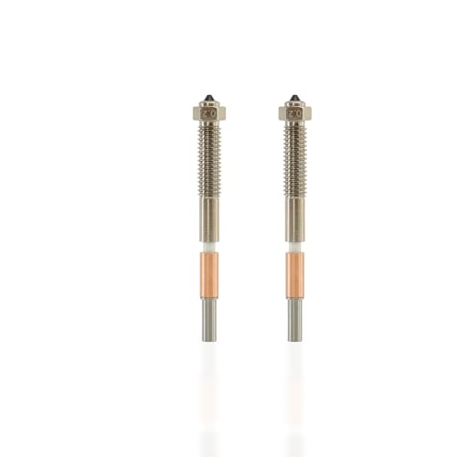 QIDI Max4 Bimetal Nozzle 0.2mm, Copper Alloy Body with Hardened Steel Tip, High-Temperature 370°C Nozzle Replacement for QIDI Max4 3D Printer, Superior for PLA, PETG, ABS, ASA, PC, PA-CF Filaments