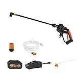 Worx Hydroshot 20 V Power Share 320 PSI Limpiador de energía portátil -WG620 (batería y Cargador...
