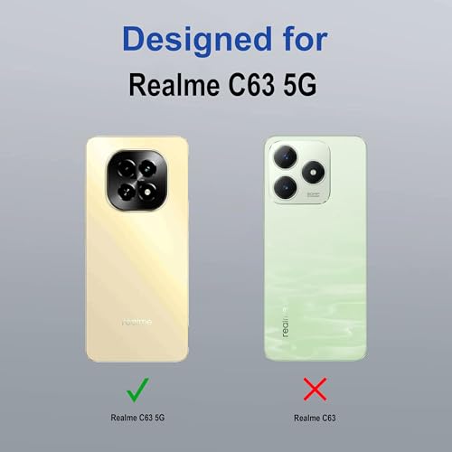 Image of Zapcase Back Case Cover for Realme C63 5G | Compatible for Realme C63 5G Back Cover | Case Cover with Camera Protection | (TPU + PC | Transparent)