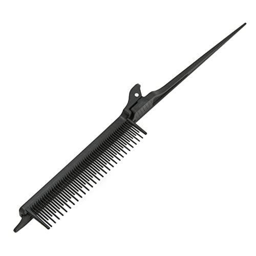 Peine profesional Rat Tail con clip y mango ergonómico miniatura 6