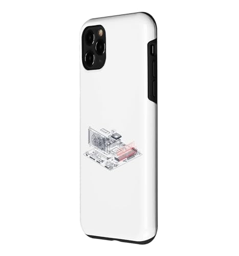 Image of RAM Card Wireframe Computer Motherboard IT Tech Geek Nerd Case for iPhone 11 Pro