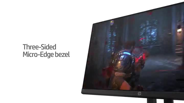 HP 60.45cm (23.8-inch) Borderless Full HD Gaming Monitor -AMD Free