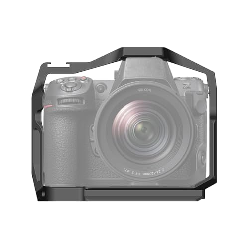 Image of Camera Cage Metal Stabilizer Rig for Z8 Protective Frame with Cold Shoe 1 /4 Threads Holes Camera Photography Accessories